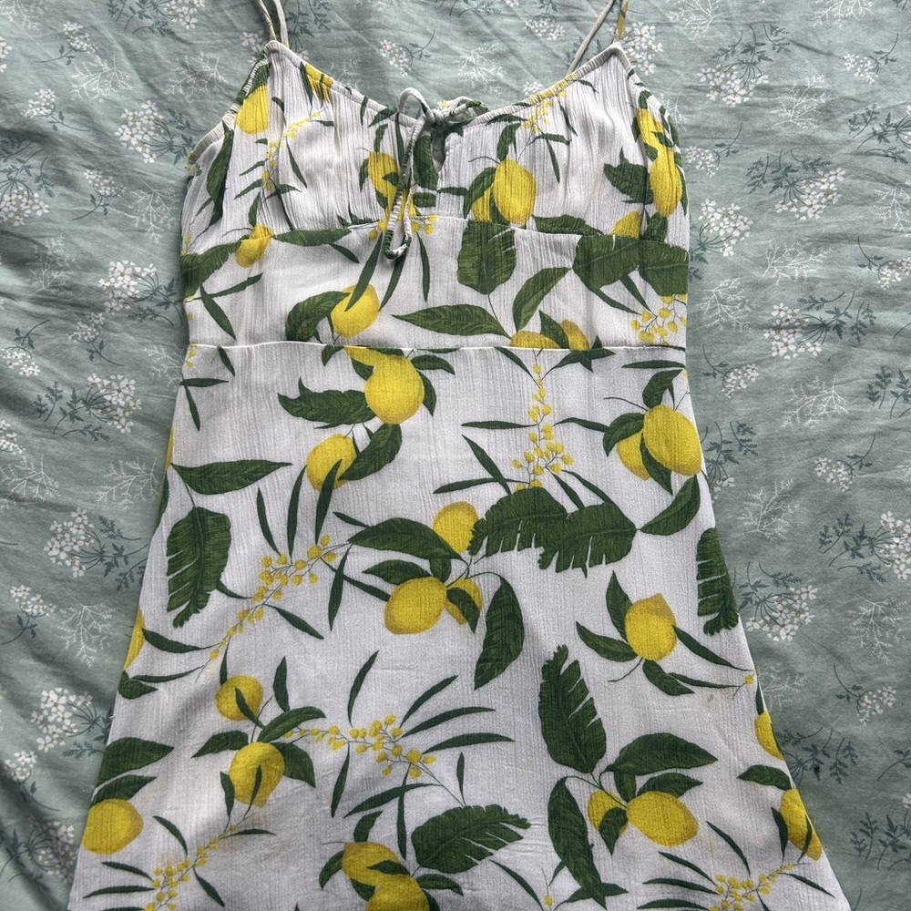 Pull&Bear Lemon Print Dress